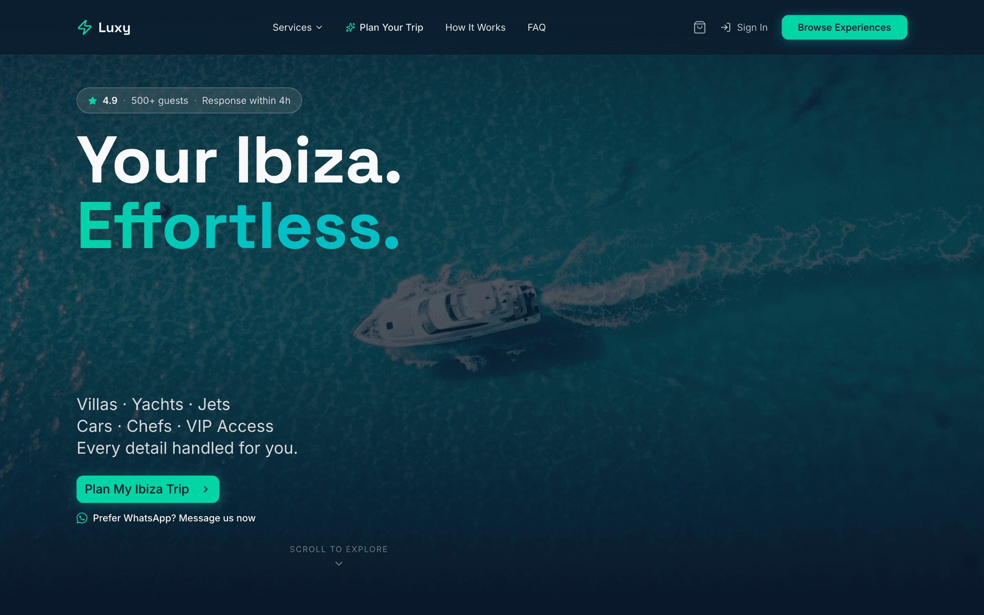 Luxy — live site